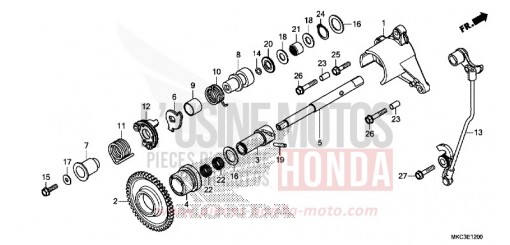 BOITE RENVERSEMENT MARCHE GL1800BJ de 2018